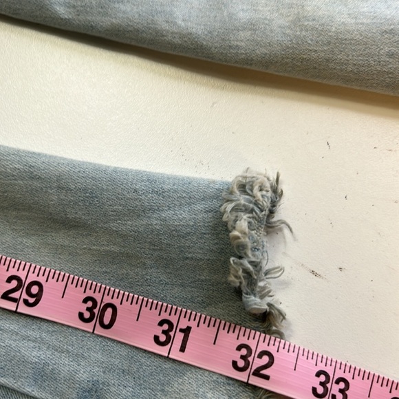 FREE PEOPLE BELLBOTTOM FLAIR LIGHT BLUE STRETCHY DENIM JEANS SZ 27 - Picture 10 of 12